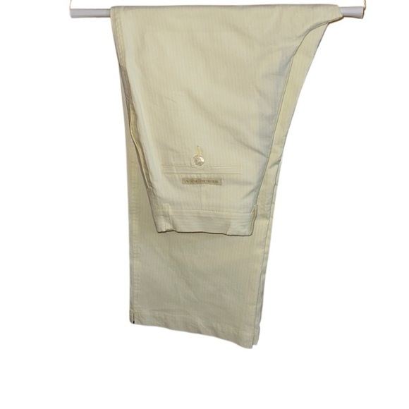 Burberry Golf Yellow White Striped Wide Leg Pants Size 4 - Picture 6 of 11